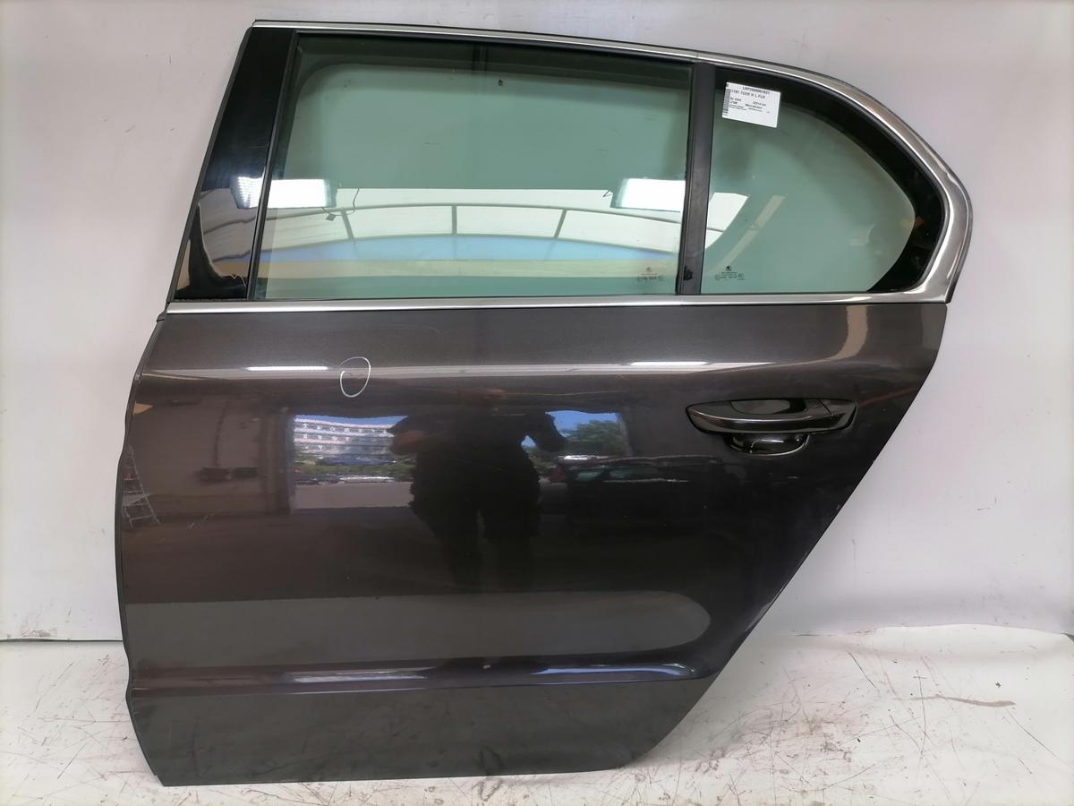 Skoda Superb 2 3T original T&uuml;r hinten links LF8M Moccabraun Flie&szlig;heck Rohbau Bj.2009
